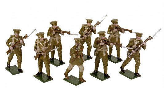 Collectible toy soldier miniature set British Infantry 1914.