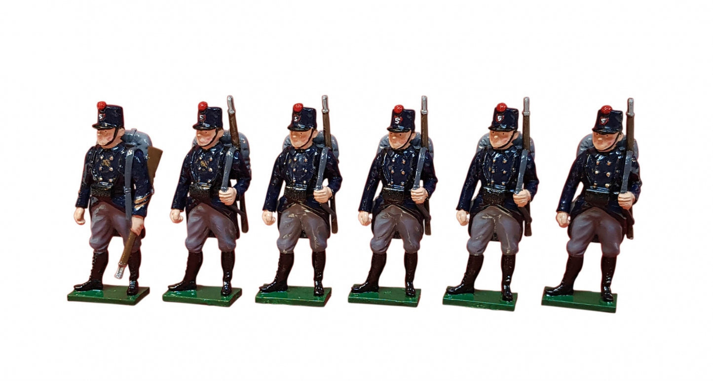Collectible toy soldier miniature set Belgian Army at Second Battle of Ypres.