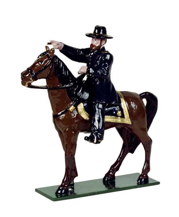 Collectible toy soldier army men Mounted General Ulysses S Grant.