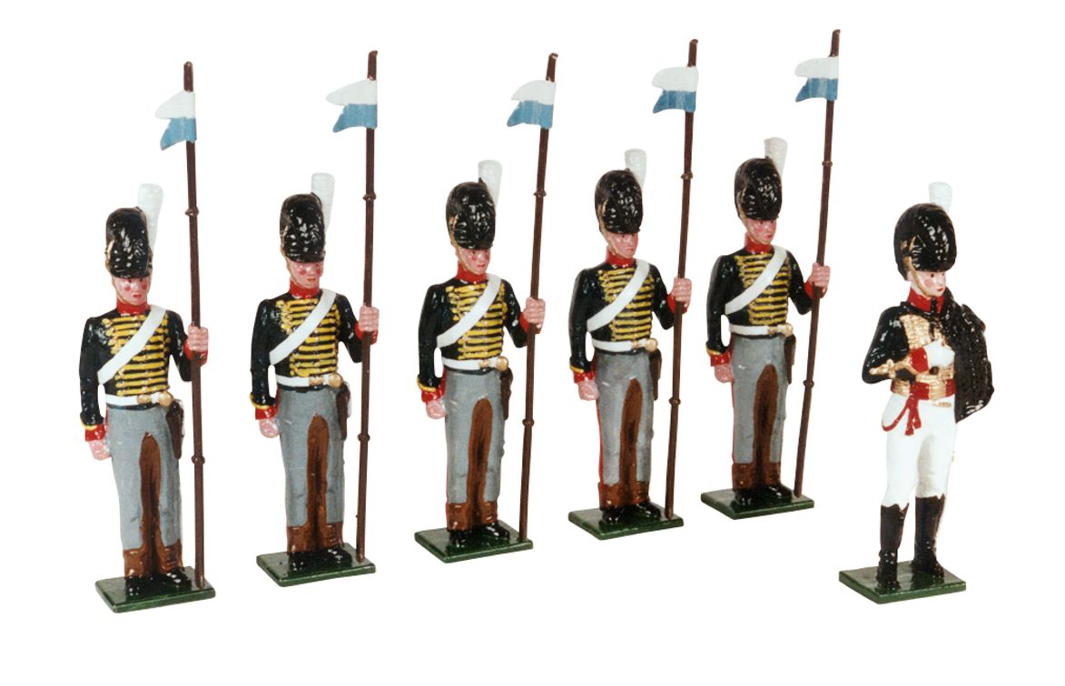 Collectible toy soldier miniature The Mounted Rocket Corps of the RHA 1815.