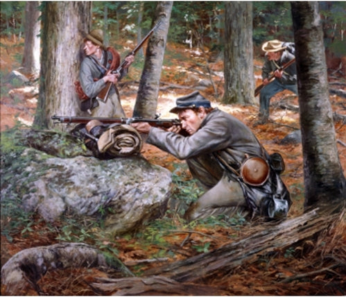 Don Troiani wall art print Confederate Sharp Shooters.