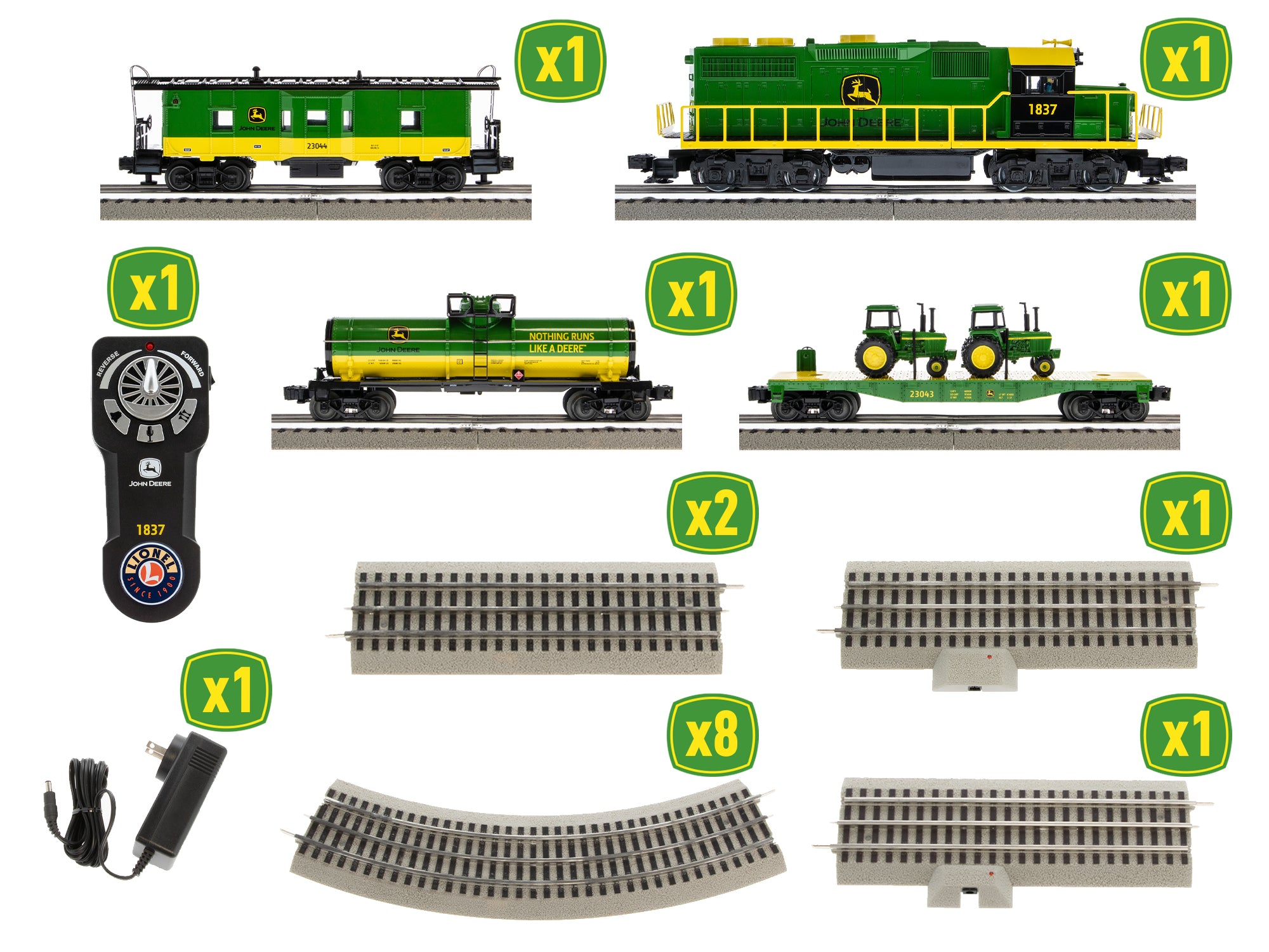 Lionel john deere steam best sale lionchief set