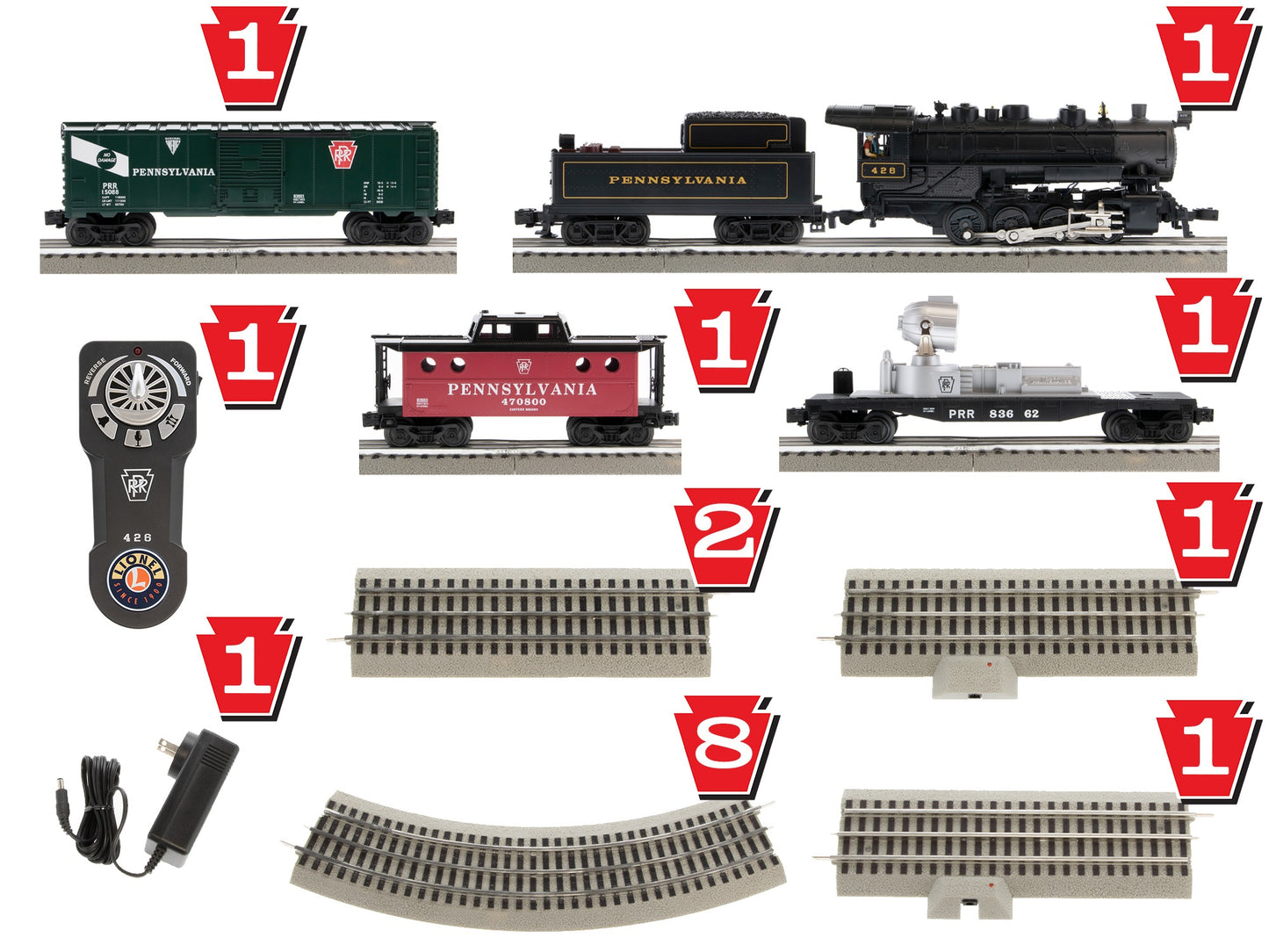 Model train set O scale Lionel Pennsylvania Keystone LionChief. All that is included.