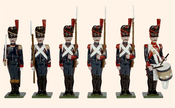 Collectible toy soldier miniature French Artillery of the Guard.