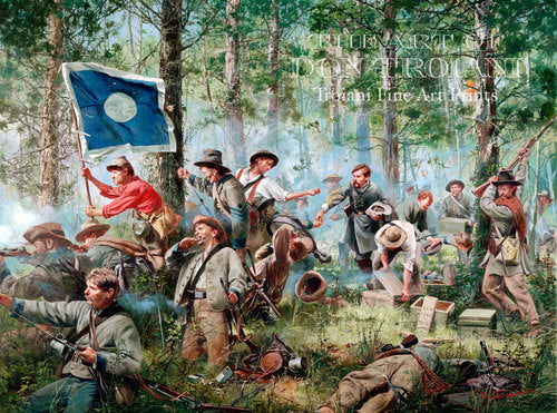 Don Troiani wall art print Cleburne at Chickamauga 2nd Tennessee. Full view.