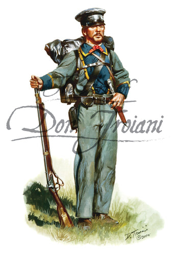 Don Troiani wall art print 11th Virginia Infantry, Company E, Lynchburg Rifles, July 1861.Fought at First Manassas (Bull Run).
