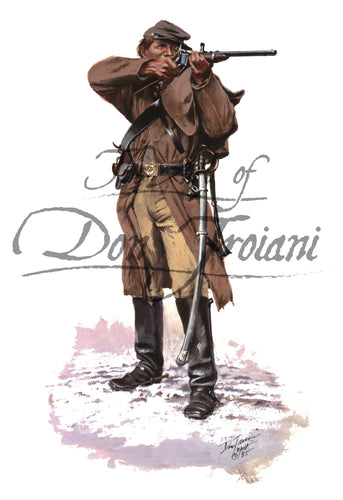 Don Troiani wall art print Confederate Cavalryman 1865.