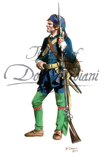 Don Troiani wall art print French Naval Infantry Private, 1754.