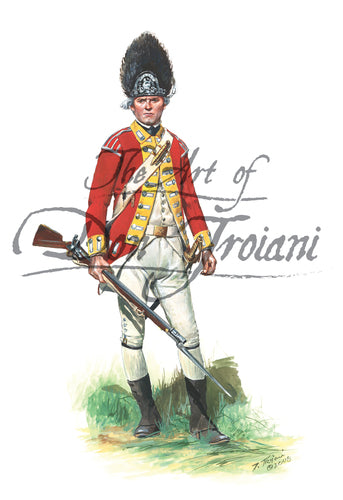 Don Troiani wall art print British 10th Regiment of Foot Private.