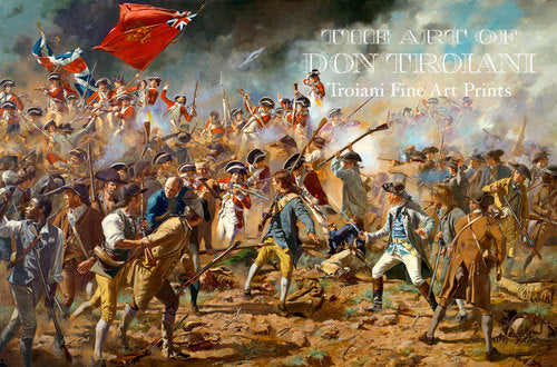 Don Troiani wall art print The Redoubt: Battle of Bunker Hill.