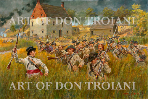 Don Troiani wall art print Gowanus Creek, The Battle of Long Island 1776.