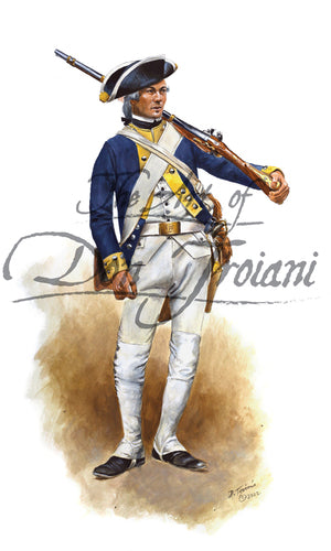 Don Troiani wall art print 3rd Waldeck Regiment 1776.