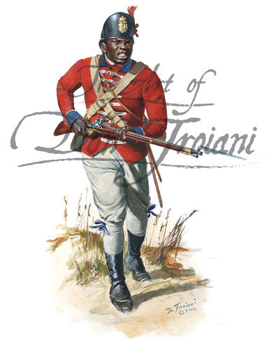 Don Troiani wall art print Fusilier of the Battalion of Free Blacks.