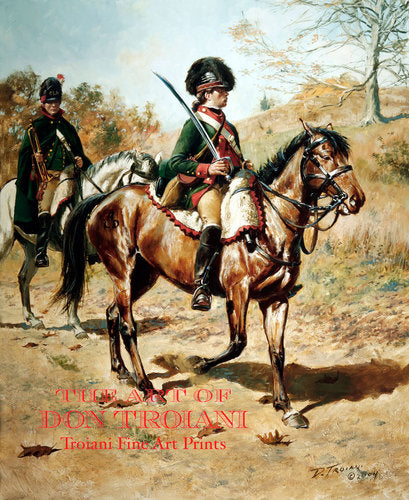Wall art print of two Dragoons on horseback.