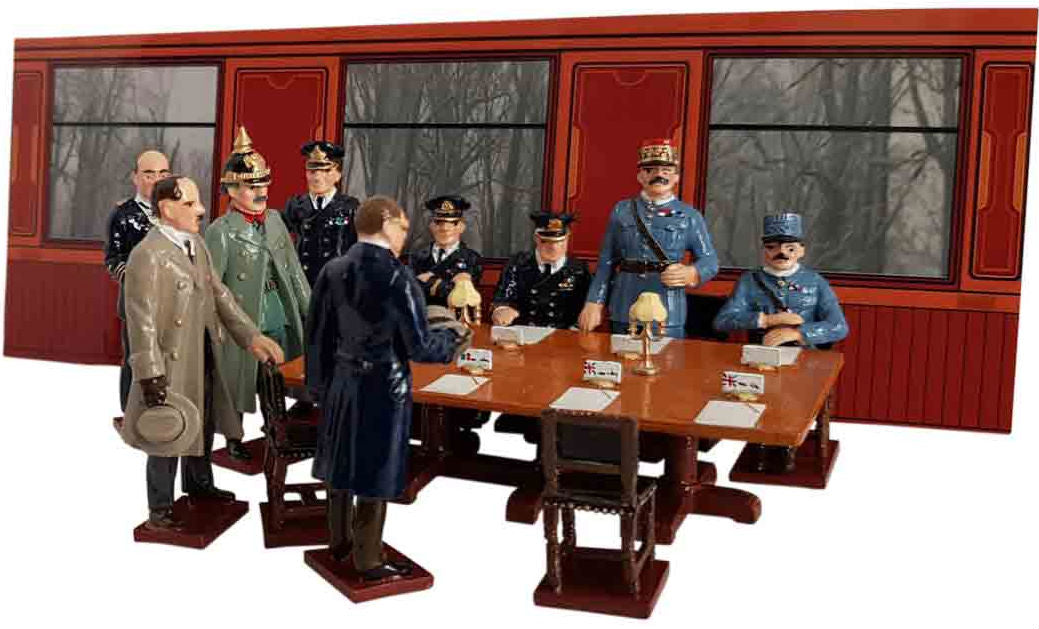 Collectible toy soldier army men The Signing of the Armistice.