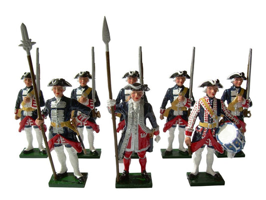 Collectible toy soldier miniature army men The Garde Francaise (Seven Years War)