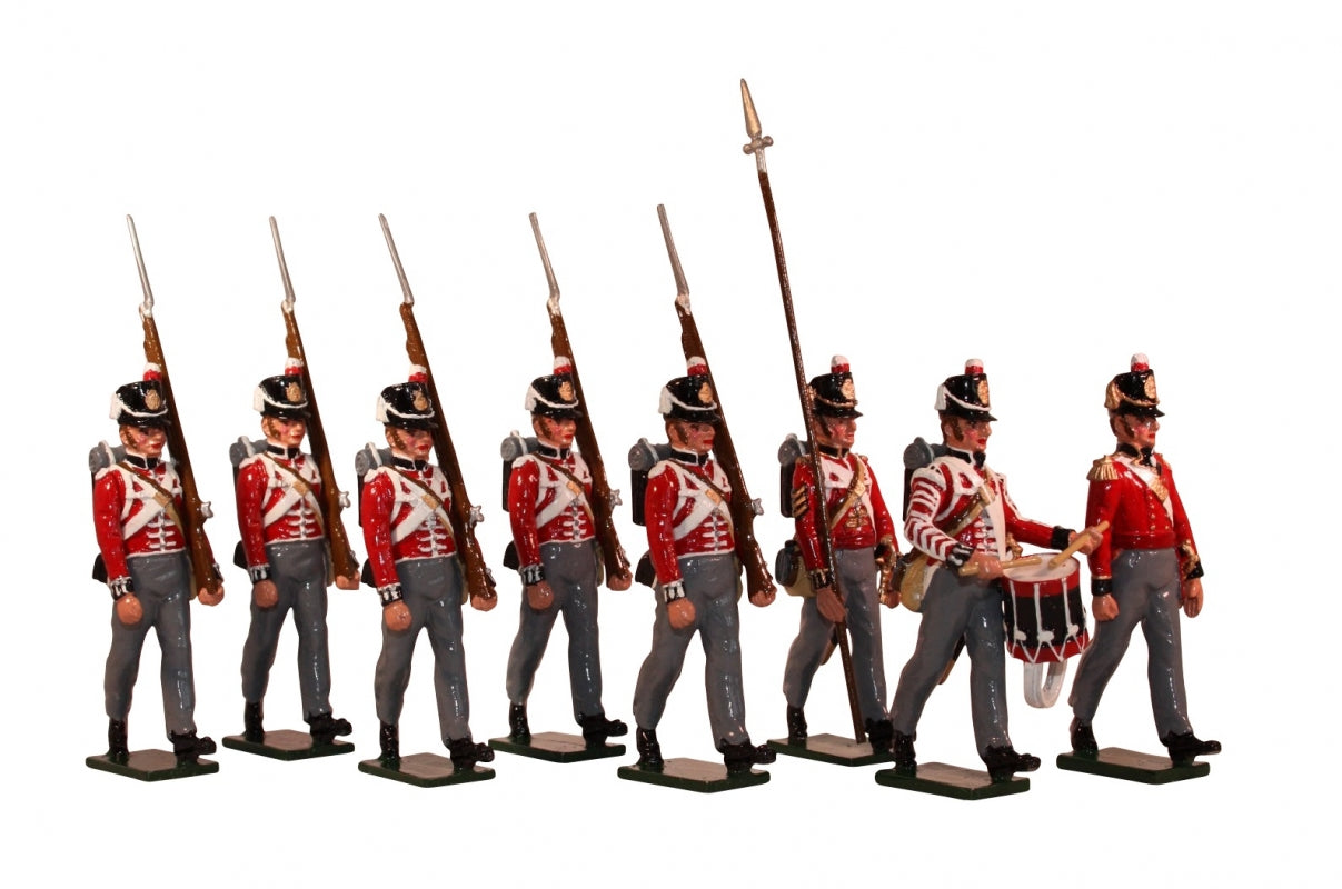 Collectible toy soldier miniature set British Foot Guards (Napoleonic War).
