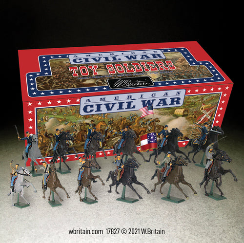 Toy soldier miniature army men American Civil War Mounted Counter Pack.