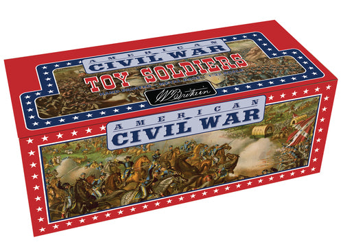 Collectible toy soldier miniature set Civil War Foot No.1 - 48 Piece Assortment. Seen in the box.
