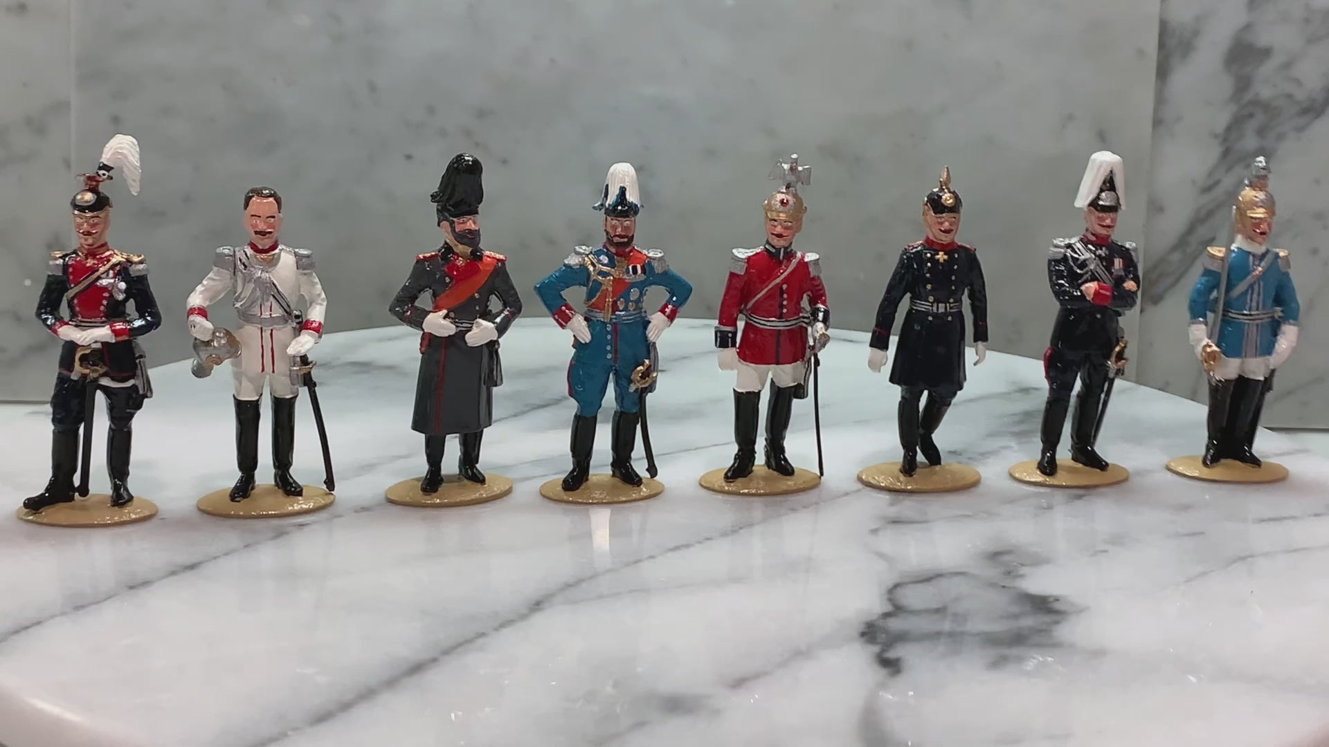 view of Collectible toy soldier army men set Kaiser Wilhelm II the Imperial German Army Part II..