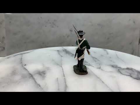 360 degree view of collectible toy soldier Continental Marine.