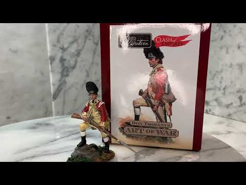 Collectible toy soldier miniature 360 degree view.