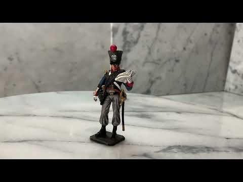 Video of toy soldier french napoleonic soldier