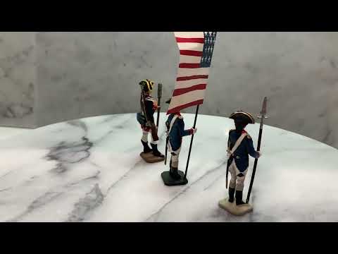 video of 3 toy soldiers from revolutionary war